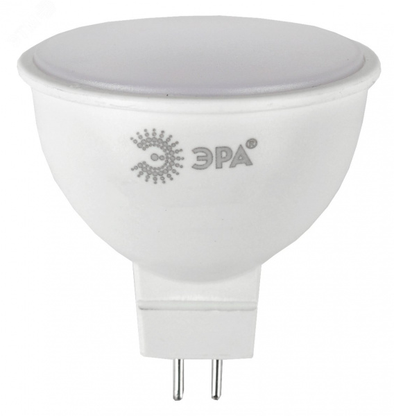 Лампа светодиодная ECO LED MR16-5W-827-GU5.3 (диод, софит, 5Вт, тепл, GU5.3) (10/100/4000)