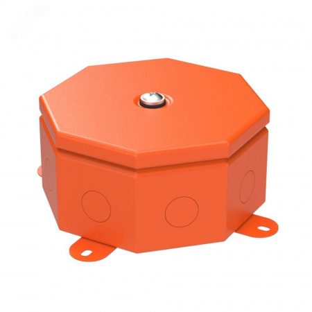 Коробка металлическая огнестойкая Октагон 70-0101-FR2.5-12 Е15-Е120 RAL2004 130х130х63 (9 шт/кор)