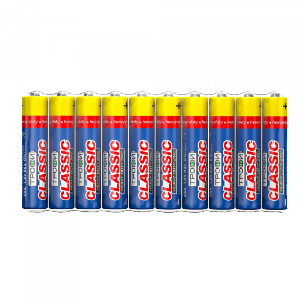 Батарейка Трофи R03-10S CLASSIC HEAVY DUTY Zinc (60/1200/66000)