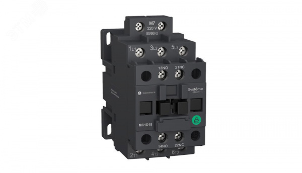 КОНТАКТОР MC1D 3P 18A НО+НЗ 220V 50/60ГЦ