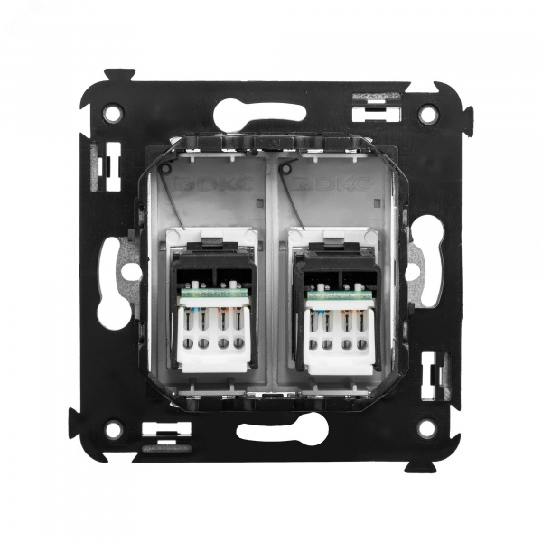 Avanti Компьютерная розетка RJ-45 в стену кат.5e двойная Закаленная сталь