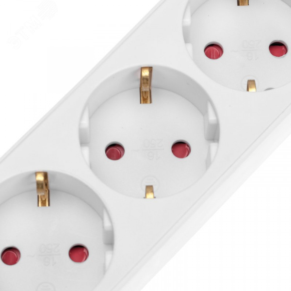 Удлинитель STANDARD 3 гнезда, 3 м, 3х1,0 мм2, с/з, с выключателем, 2 USB, белый