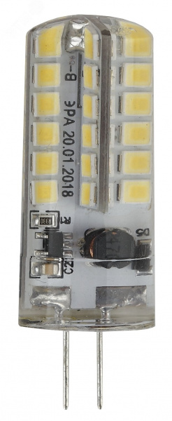 Лампа светодиодная LED 3,5 Вт 280Лм 2700К капсула теплый G4 12В LED JC-3,5W-12V-827-G4 Standart