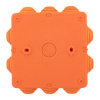 Коробка огнестойкая E45 100х100х50мм с клеммниками 5 полюсов 0,5-10мм2 IP55 HF EKF