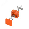 Коробка огнестойкая E45 85х85х40мм с клеммниками 4 полюса 0,5-4мм2 IP55 HF EKF