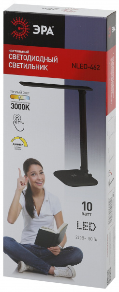 Светильник настольный светодиодный черный NLED-462-10W-BK