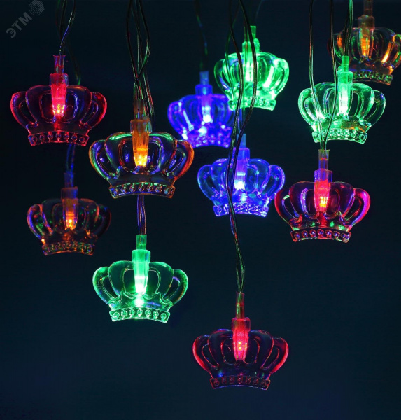 Гирлянда LED Нить Короны 3 м мультиколор, 220V, IP20 (36/864), ENIN-3K