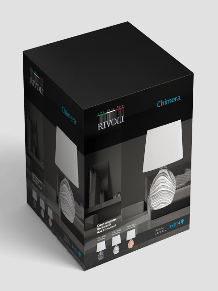 Настольная лампа Chimera 7072-502 1 * Е14 40 Вт керамика белое дерево