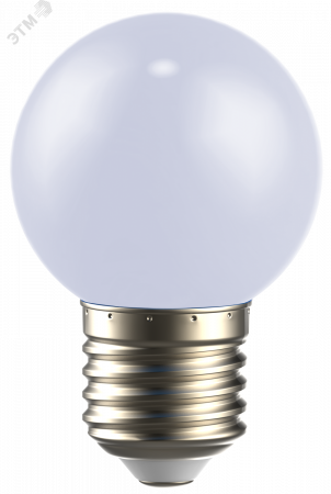 LIGHTING Лампа светодиодная декоративная G45 шар 1Вт 230В холодный белый E27 IEK