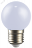 LIGHTING Лампа светодиодная декоративная G45 шар 1Вт 230В холодный белый E27 IEK