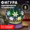 Шар с внутренней проекцией Снежинки, 3*AAA, IP20 ENGDS-15