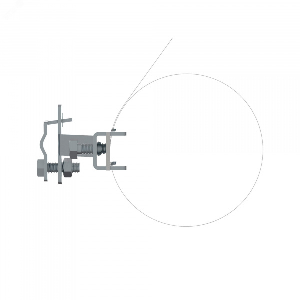 Хомут D20-80 мм на металлические трубы