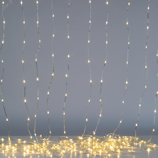 Гирлянда Занавес Водопад теплый белый, 3*2,8 м, 280 LED, IP20 ENIN-300WL