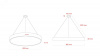 Светильник LED Geometria Ring SPO-132-W-40K-088 88Вт 4000К 6000Лм IP40 800*80 белый подвесной драйвер внутри