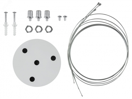 Светильник LED Geometria Ring SPO-132-W-40K-088 88Вт 4000К 6000Лм IP40 800*80 белый подвесной драйвер внутри