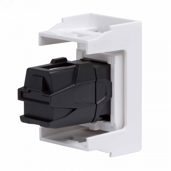 VIVA Розетка 1 модуль белая USB 2.0