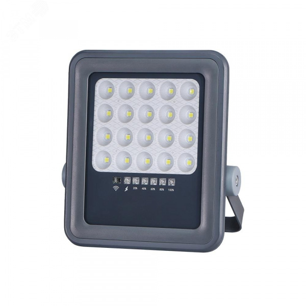 Прожектор светодиодный LED ДО-50Вт 6500К серый 800 Лм IP65 с солнечной панелью  JazzWay